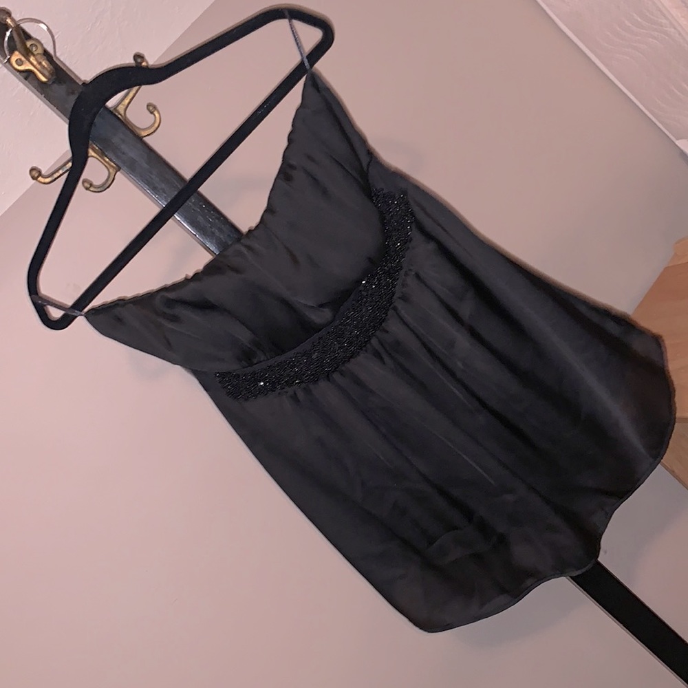 Strapless black dressy shirt xl